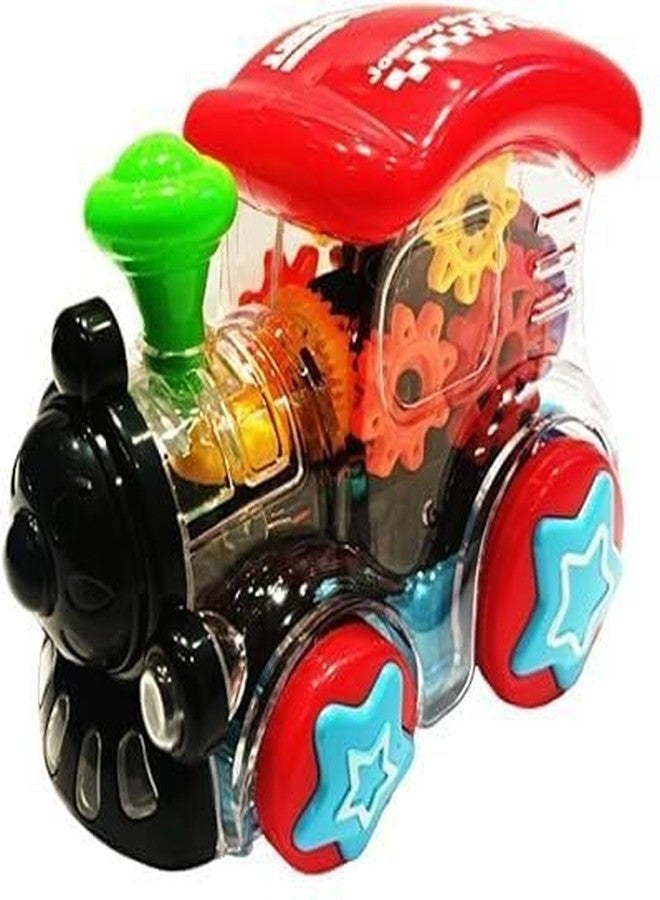 HDA GROUP Musical Sound Toy Gear Transparent Train Engine Toy with Led Lights and Musical Sound for Kids 3+ Years | Fun & Educational Musical Learning Toy with Lights & Sounds (Multicolor) - Image 5
